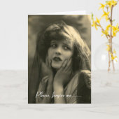 Carte Anniversaire vintage (Fleur jaune)