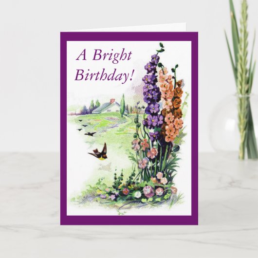 Carte Anniversaire vintage (Devant)