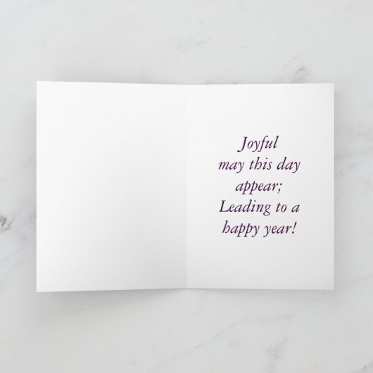 Carte Anniversaire vintage (Intérieur)