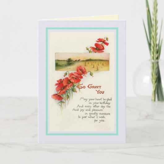 Carte Anniversaire vintage (Devant)