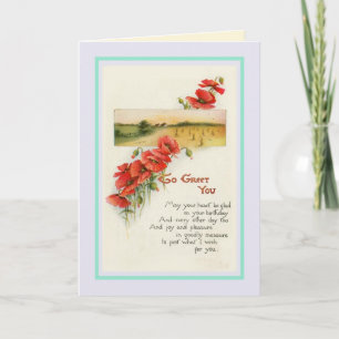 Carte Anniversaire vintage