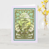 Carte Anniversaire vintage (Fleur jaune)