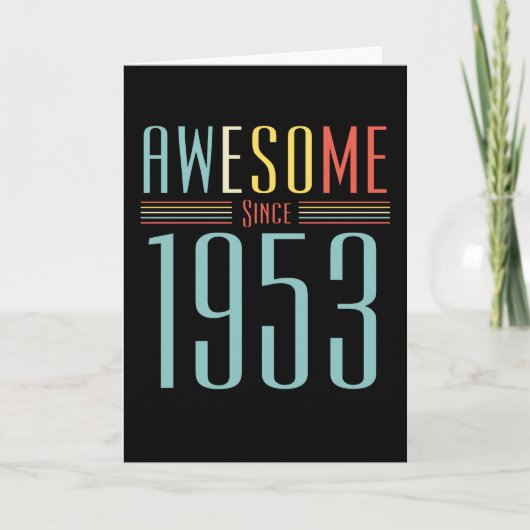 Carte Anniversaire Vintage 1953 (Devant)