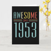 Carte Anniversaire Vintage 1953 (Fleur jaune)