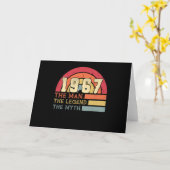 Carte Anniversaire Vintage 1967 (Fleur jaune)