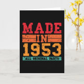 Carte Anniversaire Vintage de 1953 (Fleur jaune)