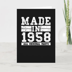 Carte Anniversaire Vintage de 1958