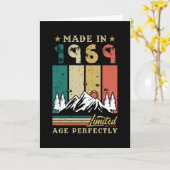 Carte Anniversaire Vintage de 1969 (Fleur jaune)