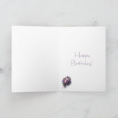 Carte Anniversaire vintage de lilas (Intérieur)