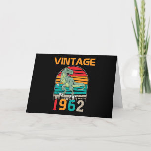 Carte Anniversaire Vintage Rétro 1962