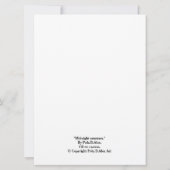 Carte Anniversaire violet crocus fleurs par Pola.B.Alex (Dos)