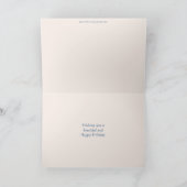 Carte Anniversaire violet de pastel de fleur et de (Intérieur)