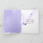 Carte Anniversaire Violet Pot Succulent sur En vichy (Intérieur)