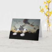 Carte , Anniversaire Voeux Papa (Fleur jaune)