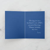 Carte Anniversaire Voeux pour lui photo (Intérieur)