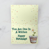 Carte Anniversaire "Vous Êtes Un Sur Un Million" A (Intérieur)