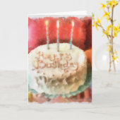 Carte Anniversaire WC1 (Fleur jaune)