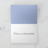 Carte Anniversaire White Kitten dans une Teup (Intérieur)