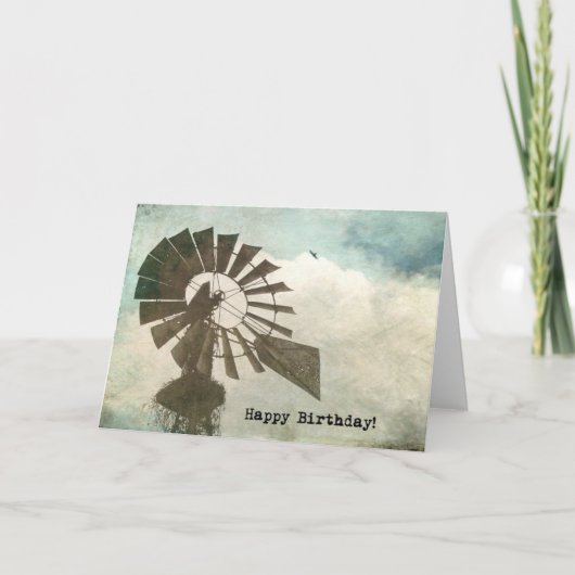 Carte Anniversaire Windmill (Devant)