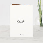 Carte Anniversaire Wise Old Owl (Dos)