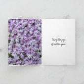 Carte Anniversaire Zipper dézippé sur Purple Phlox (Intérieur)