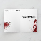 Carte Anniversaire 'Zombie Girl' (Intérieur)