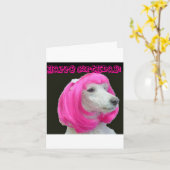 Carte Anniversaires avec Bowie (Fleur jaune)