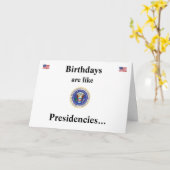 Carte Anniversaires et présidents (Fleur jaune)