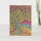 Carte anniversaires uniques merci amitié amour art (Devant)