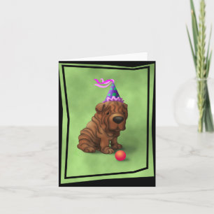Carte AnniversaireSharpeiA