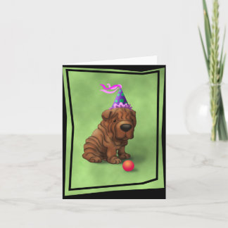 Carte AnniversaireSharpeiA