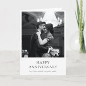 Carte Anniversary | Elegant Modern Minimalist (Devant)
