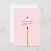 Carte Anniversary Valentine Card, perfect match (Devant / Derrière)