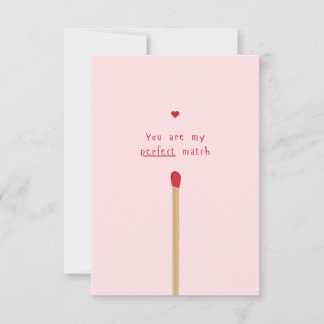 Carte Anniversary Valentine Card, perfect match