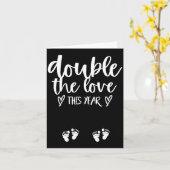 Carte Annonce de bébé pour la Saint-Valentin pour une gr (Fleur jaune)