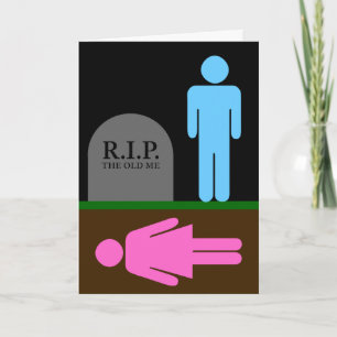 Carte annonce de chirurgie de réassignation sexuelle