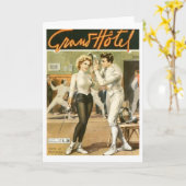 Carte Annonce de clôture italienne d'hôtel grand ! (Fleur jaune)