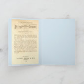 Carte Annonce de corset victorien (Intérieur)