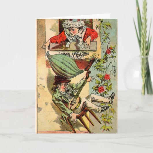 Carte Annonce de cru de graines de riz (Devant)