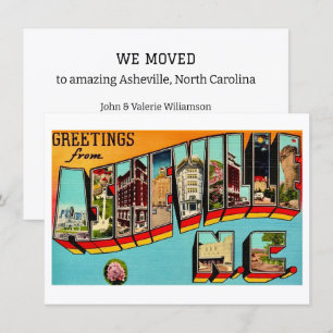 Carte Annonce de déménagement à Asheville