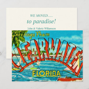 Carte Annonce de déménagement à Clearwater FL