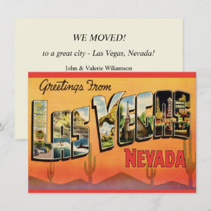 Carte Annonce de déménagement à Las Vegas NV