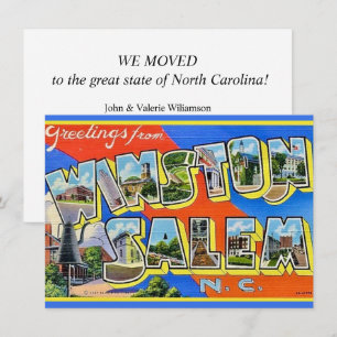Carte Annonce de déménagement à Winston Salem