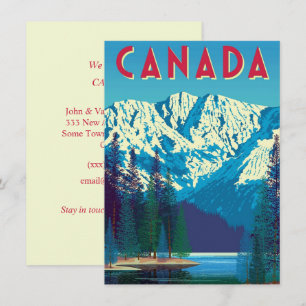 Carte Annonce de déménagement au Canada