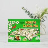 Carte Annonce de déménagement en Caroline du Nord vintag (Debout devant)