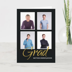 Carte Annonce de diplôme Son Four Photo personnalisable
