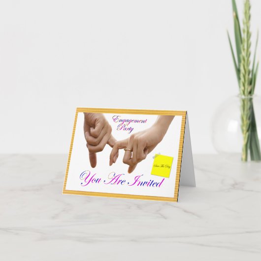 Carte Annonce de fiançailles (Devant)