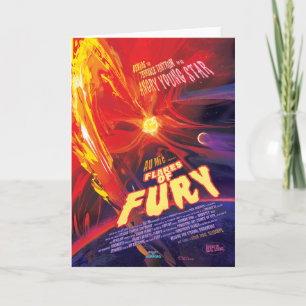 Carte Annonce De Film D'Horreur Sci-Fi, Flares De Furie