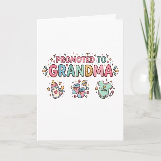 Carte Annonce de future grand-mère (Devant)