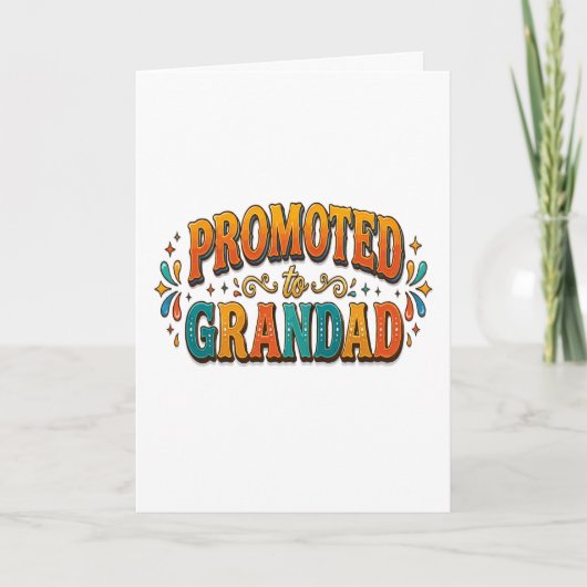 Carte Annonce de Grand-père (Devant)